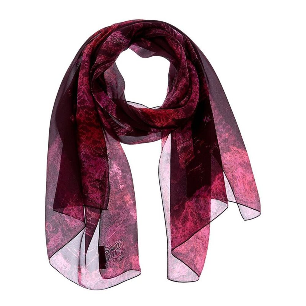 Jimmy Choo Logo Silk Scarf, Purple